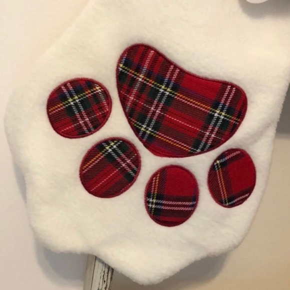 NWOT Paw Print Christmas Stockings - Picture 4 of 8